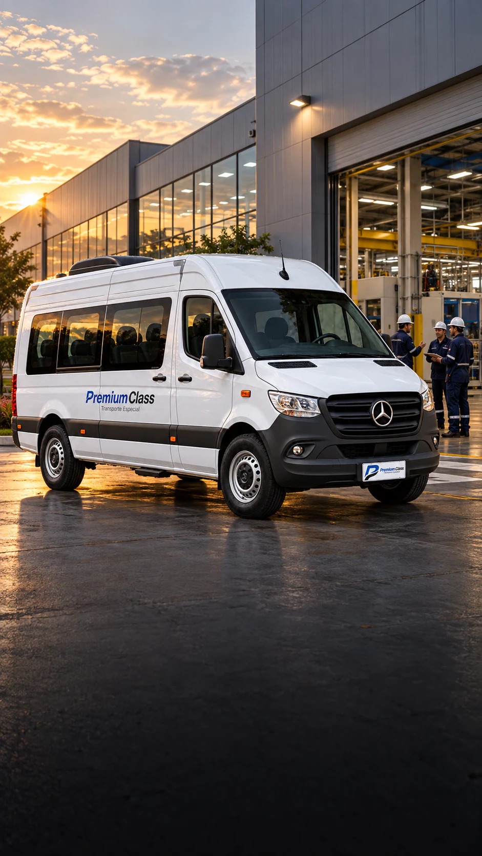 Mercedes Sprinter Premium Class integrada a una planta de manufactura